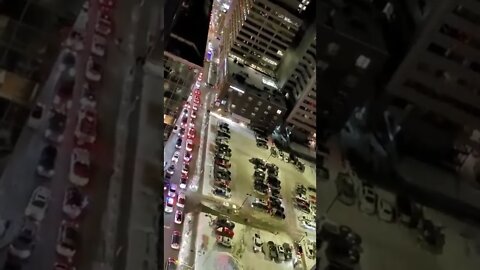 Truck Convoy Gridlock In Ottawa! City Streets are flooded with Cars and Horns.