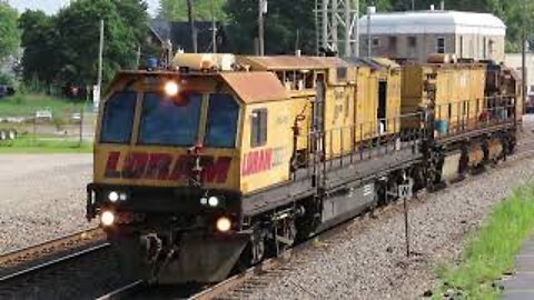 Loram Rail Grinder Part 2 from Marion, Ohio August 22, 2021