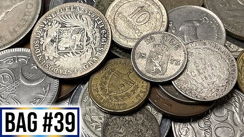 $150+ COIN FOUND!! Quintuple Silver Half Pound World Coin Grab Bag Search - Best Ever?? - Bag #39