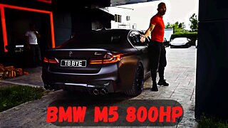 BMW M5 800HP crazy sound.. Tate Andrew car