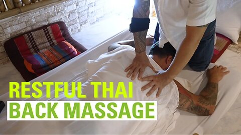 Traditiional THAI TOK SEN ASMR Back Massage in Koh Phangan