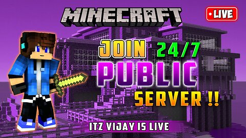 🔴MINECRAFT SURVIVAL SMP 24/7 JAVA/ PE SERVER MINECRAFT LIVE |💜2 #minecraft #minecraftlive