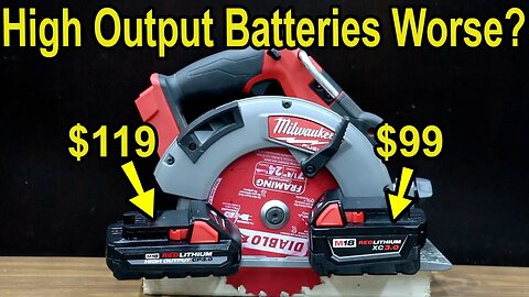 Are "High Output" Batteries Better? More Tool Power? Run Time? Milwaukee, Ryobi, Ridgid, Kobalt