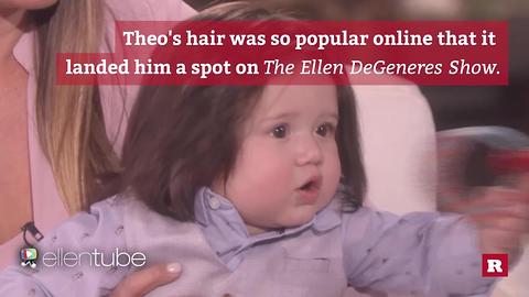 The baby with a full head of hair | Rare People