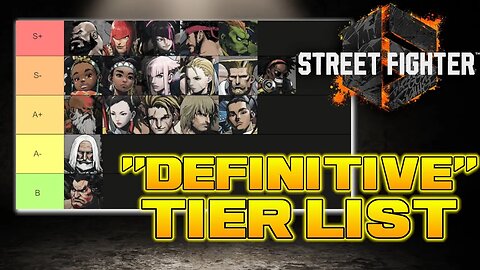 The BEST Characters In SF6- Tier List For Street Fighter 6