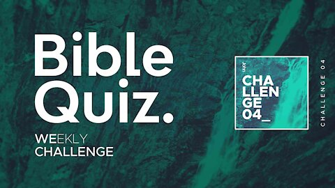 Bible Quizzes Weekly Challenge 04 - Old Testament | Exodus & Levi (Comment to share your answers)