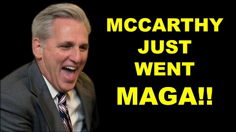 BREAKING! McCarthy ⚡️ SHOCKS ⚡️ us all. Unbelievable.