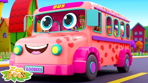 The Wheels On The Bus | Baby Bus Song | Nursery Rhymes and Kids Songs For Children With Zoobees