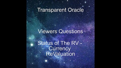 Transparent Oracle - Status of the RV