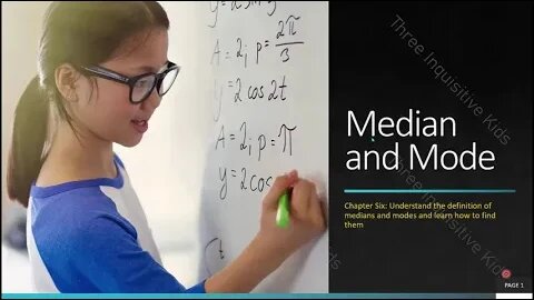 8th Grade Math Lessons | Unit 6 | Median and Mode | Lesson 6.2 | Three Inquisitive Kids