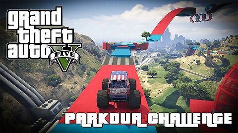 GTA 5 - Liberator Parkour Car Challenge Track | Grand Theft Auto V - PC Gameplay