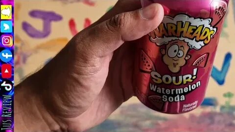 Warheads Sour Watermelon Soda Taste Test