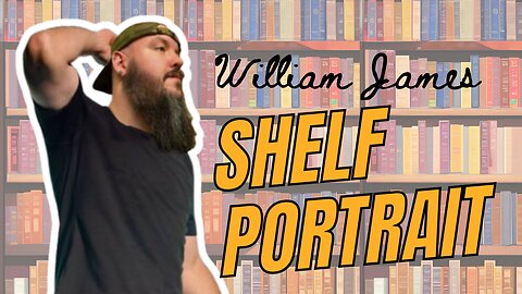 Shelf Portrait - home office tour