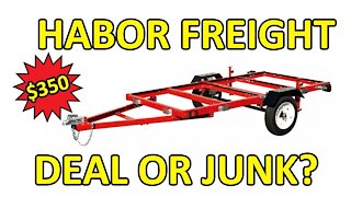 Harbor Freight Trailer?? JUNK or NOT??? 1 YEAR REVIEW!