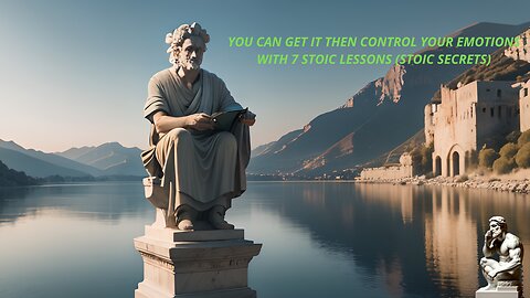 YOU CAN GET IT THEN CONTROL YOUR EMOTIONS WITH 7 STOIC LESSONS (STOIC SECRETS)