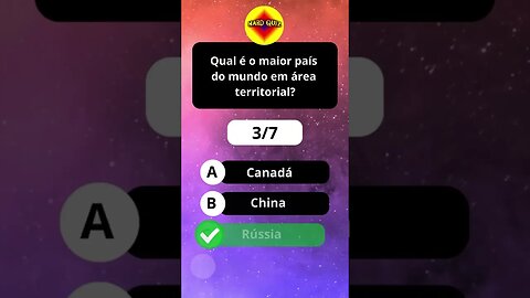 Quiz de Conhecimentos Gerais #shorts