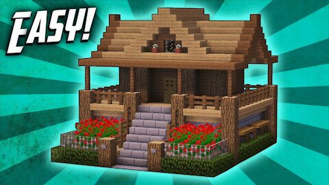 Minecraft: How to Build a Large Modern House Tutorial (Easy)