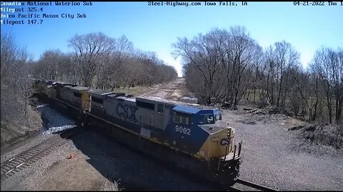 CSX 9002 YN2 Leading SB UP Manifest at Mills Tower on April 21, 2022 #SteelHighway