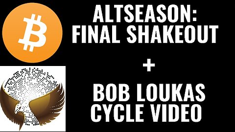 Altseason Starts Soon & Bob Loukas Cycle Video