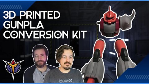 3d Printed Resin Conversion Kit Zaku II Gunpla Test Fitting | Midnight Hatter LIVE w/ Adam Blue