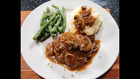 Salisbury Steak with Delicious Mushroom Gravy