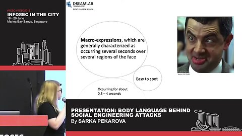 Body Language Behind Social Engineering Attacks Presented by Sarka Pekrova