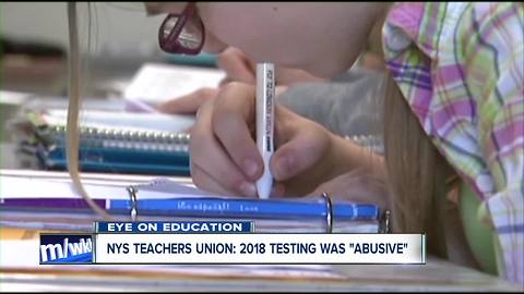 State teachers union calls 2018 standardized testing "abusive"