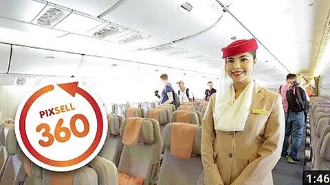 360 VIDEO: Inside the Emirates Boeing 777-300 Amazing Luxury Jet Airliner