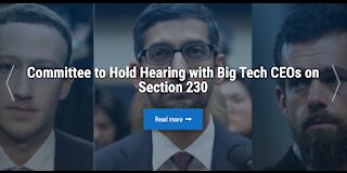 Senate Hearing with Big Tech CEOs 10/28/2020