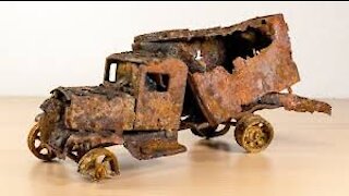 Restoration extreme rusty abandoned 1931´s car truck