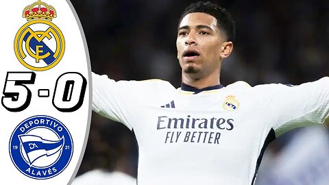 Real Madrid vs ALAVES 5-0- All Goals & Highlights - 2024