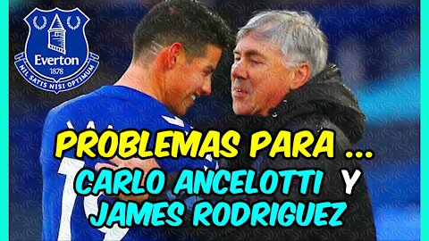 A ANCELOTTI le roban en casa 2,3 millones y JAMES RODRÍGUEZ vive un INFIERNO en el EVERTON