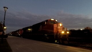 Manifest Train 397 CN 2341 CN 5786 & CN 2204 Locomotives West In Sarnia