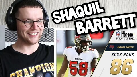 Rugby Player Reacts to SHAQUIL BARRETT (Tampa Bay Buccaneers, OLB) #86 NFL Top 100 Players in 2022