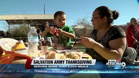 More than two thousand meals served at Salvation Army