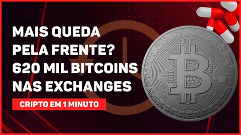 C1: MAIS QUEDA PELA FRENTE? 620 MIL BITCOINS ENVIADOS PARA EXCHANGES