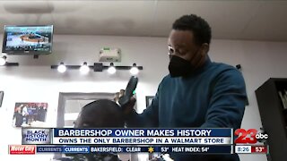 Barbershop owner makes history