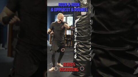 Heroes Training Center | Kickboxing "How To Double Up" Hook & Hook & Uppercut & Round 1 BH | #Shorts