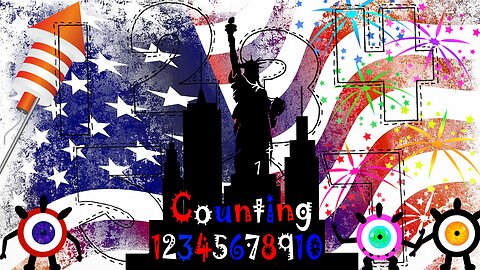 4th of July Fireworks Show- Counting 1 to 10