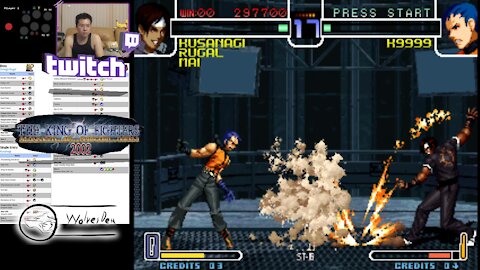 (ARC) KOF 2002 - 16 - Omega Rugal & Kusanagi Team...when you know your playing with power!