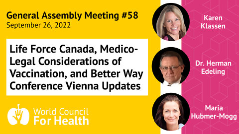 World Council for Health General Assembly #58