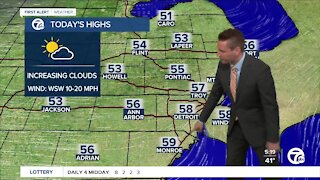 Metro Detroit Forecast: Coldest day in nearly 2 weeks for metro Detroit