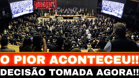 BOMBA!! SENADO TOMA DECISÃO AS PRESSAS!! ALERTA MÁXIMA....