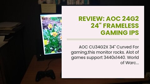 Review: AOC 24G2 24" Frameless Gaming IPS Monitor, FHD 1080P, 1ms 144Hz, Freesync, HDMIDPVGA,...