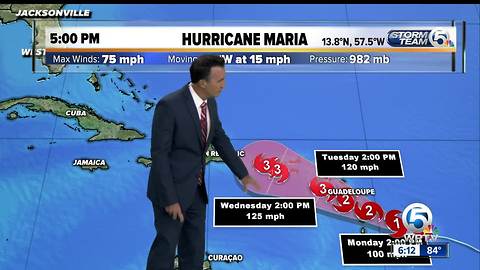 Hurricane Maria: 9/17/17 - 6pm update