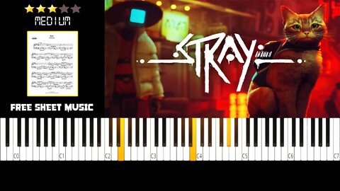 Stray - Raft (Video Game Soundtrack) - (MEDIUM) Piano Tutorial