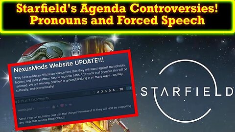 Starfield Is Mired In Controversies! Most Notably The Pushing Of Pronouns And Forced Speech!