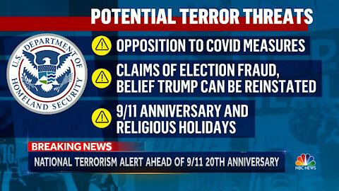 Opposition To Covid Measures Is Domestic Terrorism According To DHS