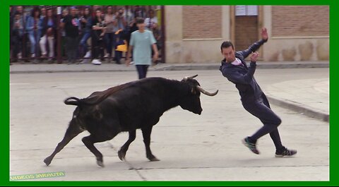 FRÉSCANO ( ZARAGOZA ) TARDE VACAS EN CALLE ( DOMINGO 15 OCTUBRE 2023 ) GANAD.EL RUISEÑOR