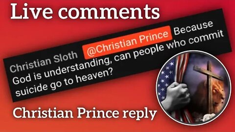 God is understanding, Can people who commit suici@d go to heaven ? Christian Prince reply